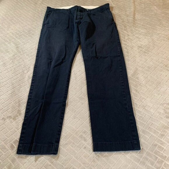 J.CREW Other - J Crew Mens 35x32 Chino Pants Navy Blue Straight Leg Stretch Mid Rise
